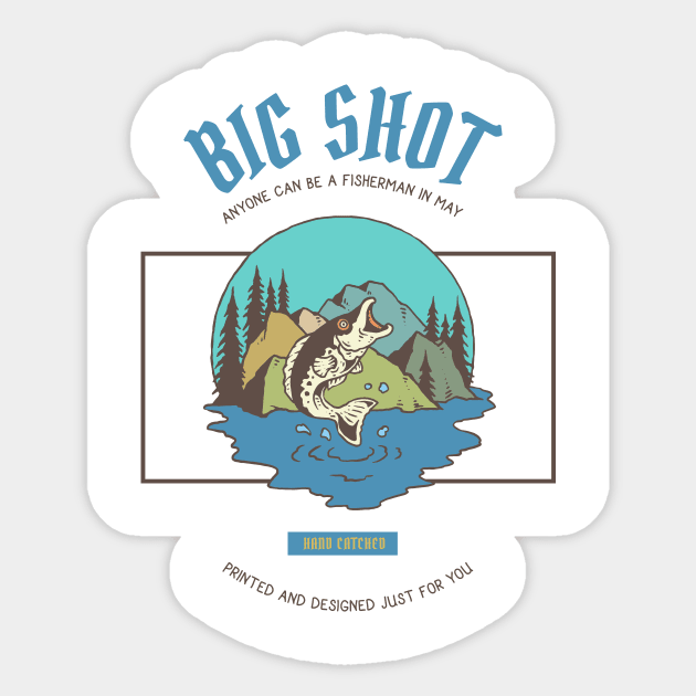 Big Shot (Fishing) Sticker by evergreen_brand